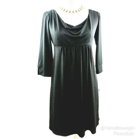 London Times knit cowl neck empire dress 6 NWT - Picture 3 of 8